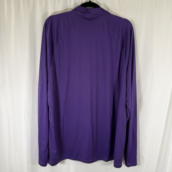 K State ALO Jacket Men's XL Purple 1/4 Zip Long Sleeve Turtleneck Pullover - Picture 9 of 11
